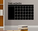 Monthly Calendar Chalkboard Wall stickers